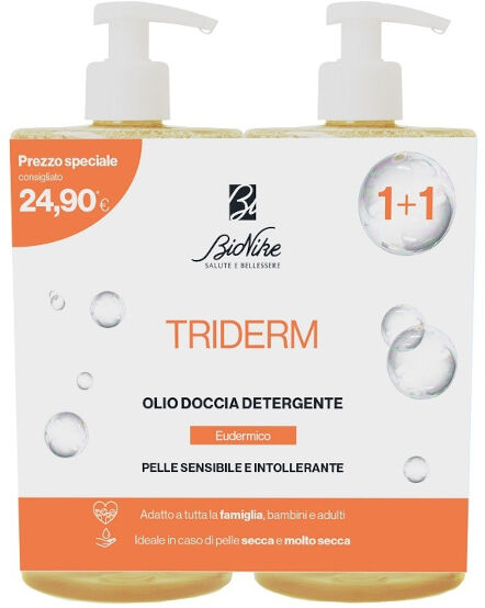 Bionike Triderm Bipack Olio Doccia Detergente