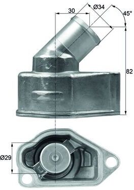 Mahle Thermostat, Kühlmittel Ti 9 92 Für Vaughall Opel Gmc Daewoo