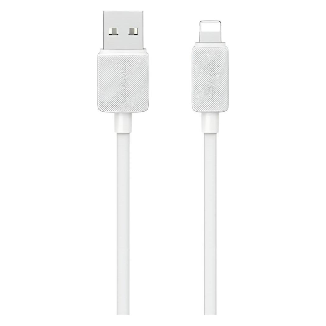 Usams Kabel KY Series US-SJ689 2.4A USB-A do Lightning 1m biały (1 m) (SJ689USB02)