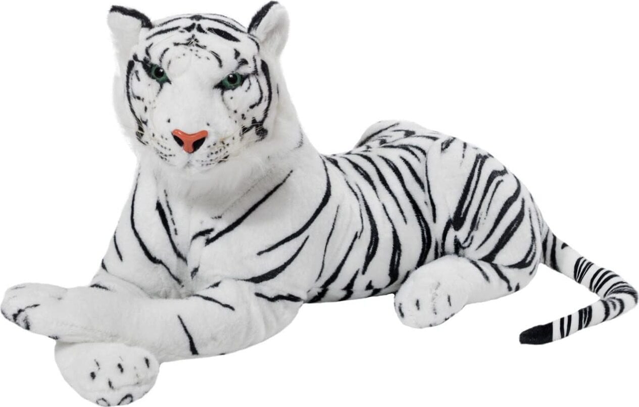 Brubaker Tijger knuffel wit, 45 cm
