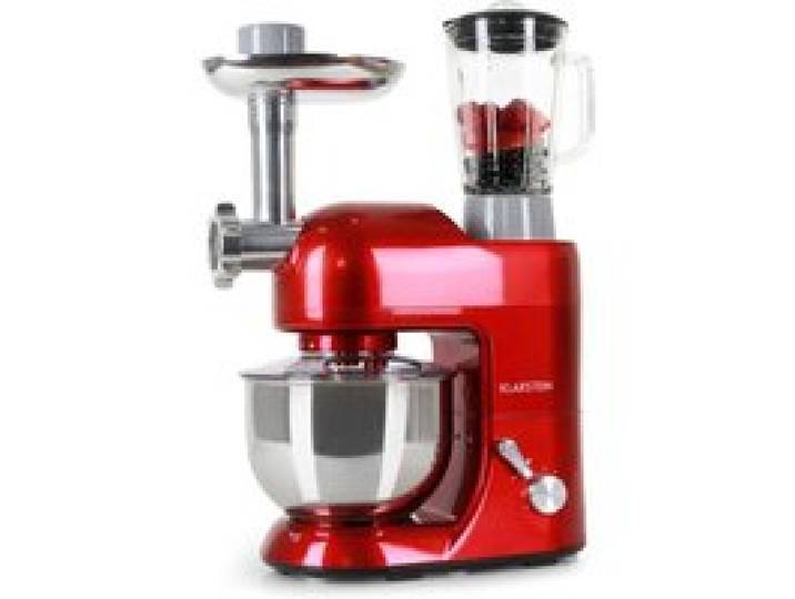Lucia 1800W 5L Robot de Cuisine Avec Hachoir Rouge