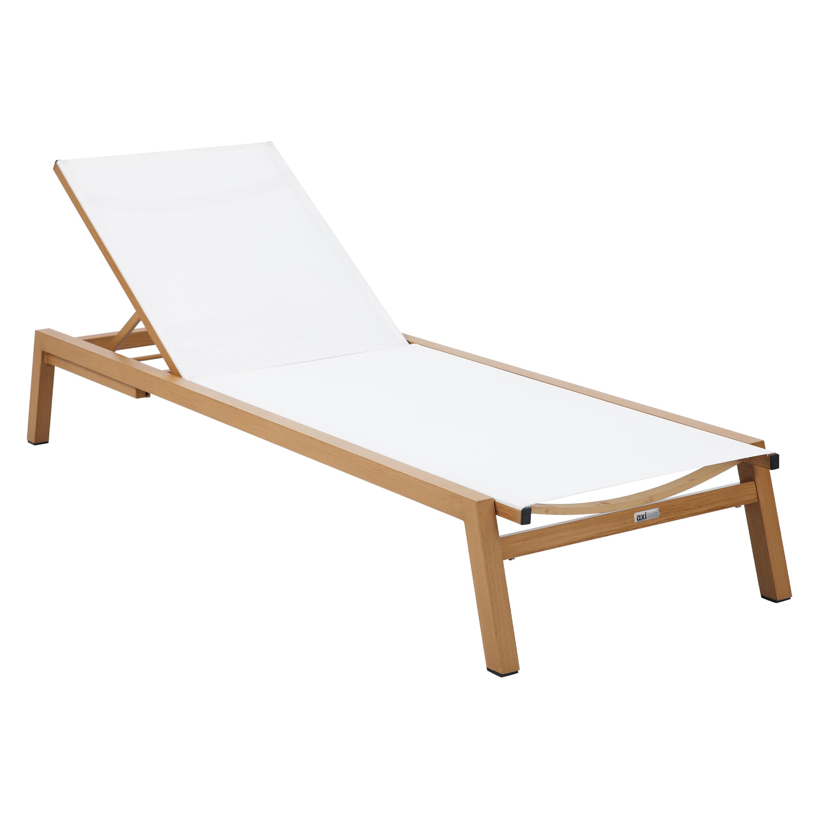 Axi Logan Gartenliege Holzoptik und Creme (193 cm) (45575482)