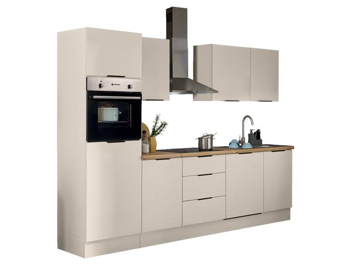 Yourkitchen Küchenblock 280 MULTAN, Kaschmir, Holznachbildung