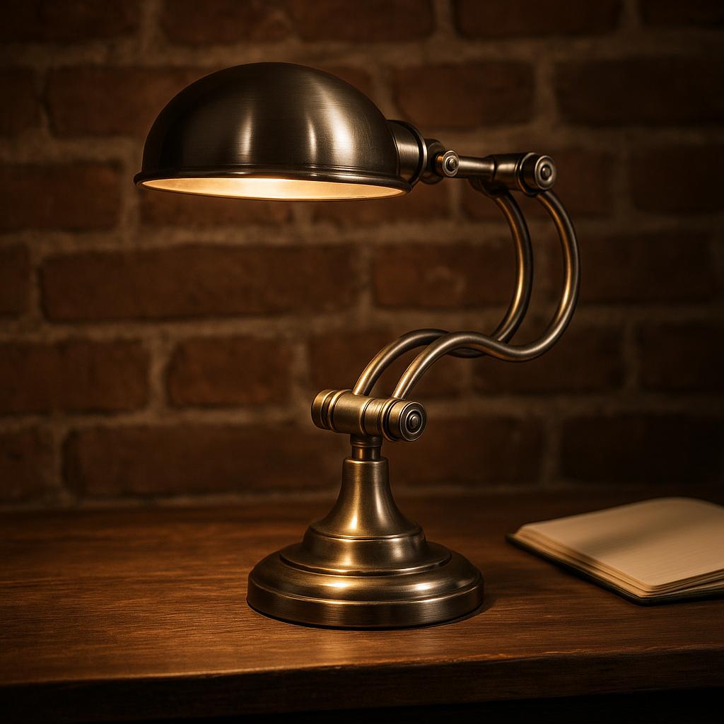 KS Verlichting Tafellamp Cambridge Antiek Zilver