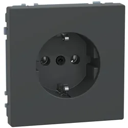 Merten MEG2301-6034 SCHUKO-Steckdose, Steckklemmen, Anthrazit, System Design MEG23016034