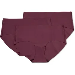 Tchibo - 3 Magic-Cut-Pantys - Damen - Gr. L - weinrot