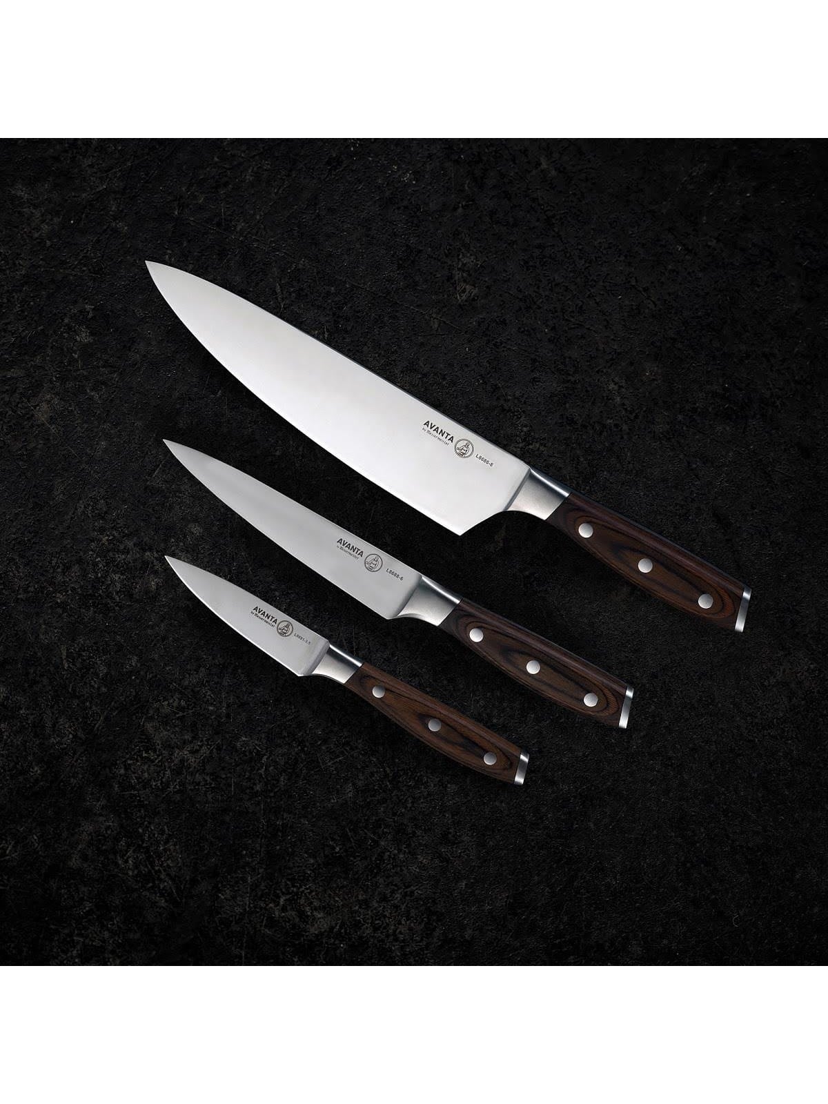 Messermeister Avanta Pakkawood 3-teiliges Set