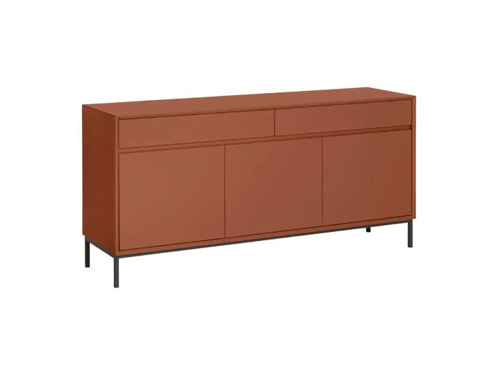 Sideboard Frame, Johann Jakob, kupferbraun, Holzwerkstoff
