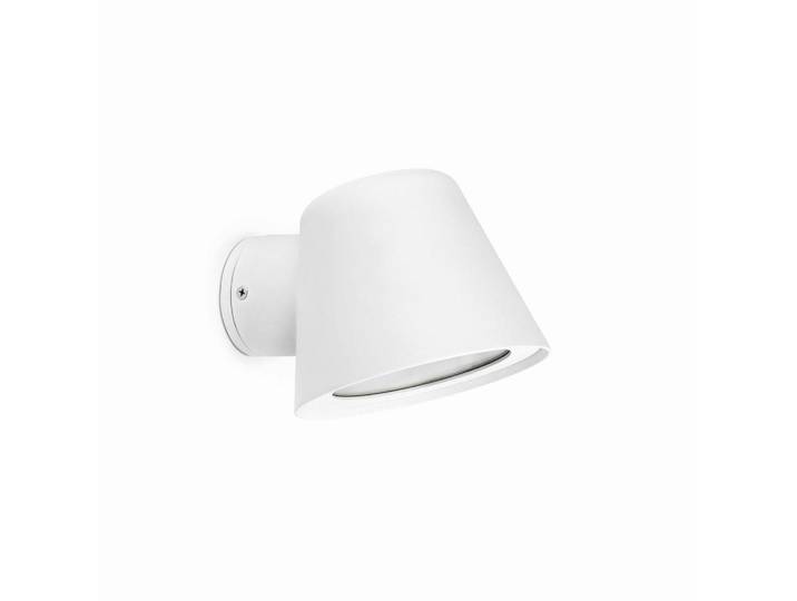 Aussenwandleuchte Gina, Weiß, Metall, 15x9x11.5 cm, Lampen & Leuchten, Außenbeleuchtung, Außenleuchten