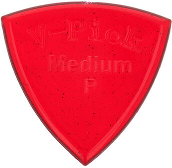 V-Picks Medium Pointed Ruby Red Ruby Red
