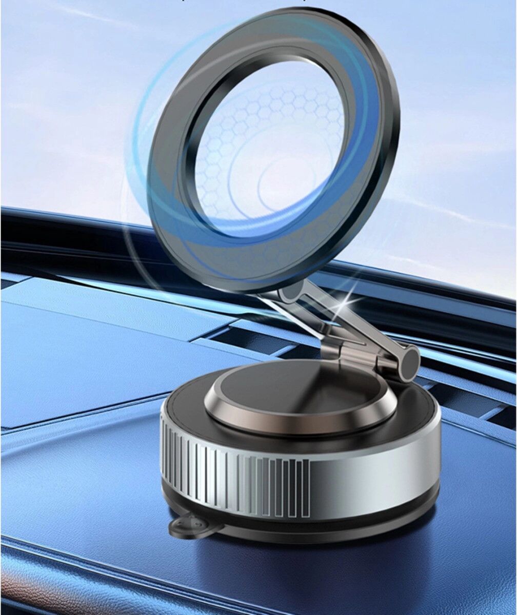 INF Magnetische Autohalterung mit Vakuum-Saugbasis, doppelseitigen Magneten und 720°-Drehung