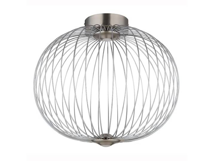 Deckenlampe Deckenleuchte Flurlampe LED Gitter Wohnzimmerlampe chrom D 50 cm