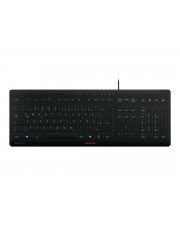 Cherry TAS STREAM PROTECT Keyboard Corded DE-Layout schwarz Tastatur (JK-8502DE-2)