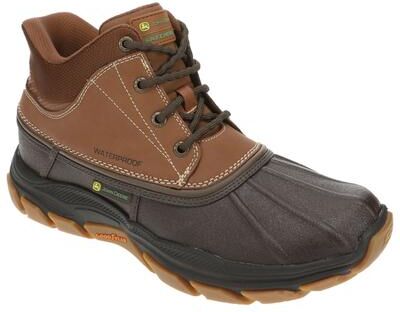 John Deere Built by Skechers Respected-Swamper 256026 (Men's) Outdoor in Chocolate/Black, Size 7 M, Fabric/Leather/Memory Foam