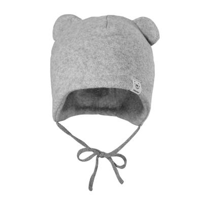 Beanie MAXIMO, Herren, Gr. 45, graumeliert, Fleece, Baumwollmischung, Mützen Beanie