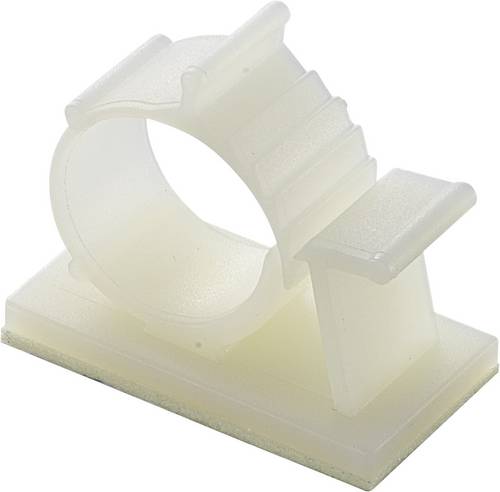 TRU COMPONENTS Befestigungssockel selbstklebend 543201 Bündel-Ø-Bereich 11 bis 15mm Natur