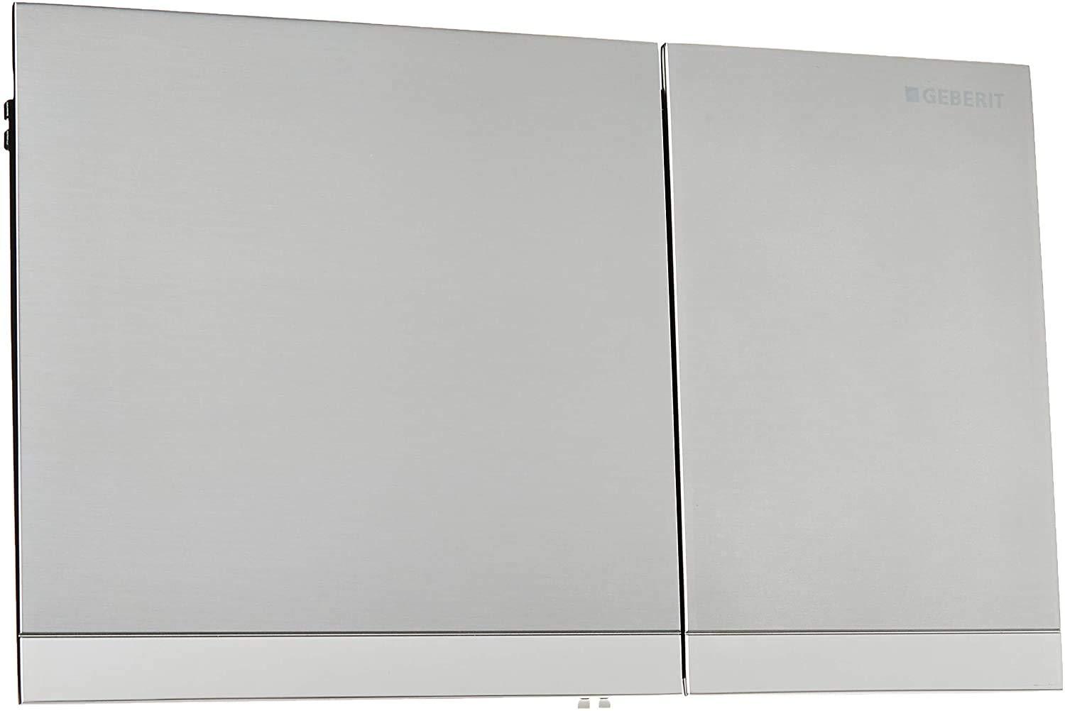 Abdeckplatte SIGMA 60, 2-Mengen-Spülung, gebürstet Chrom, Zink