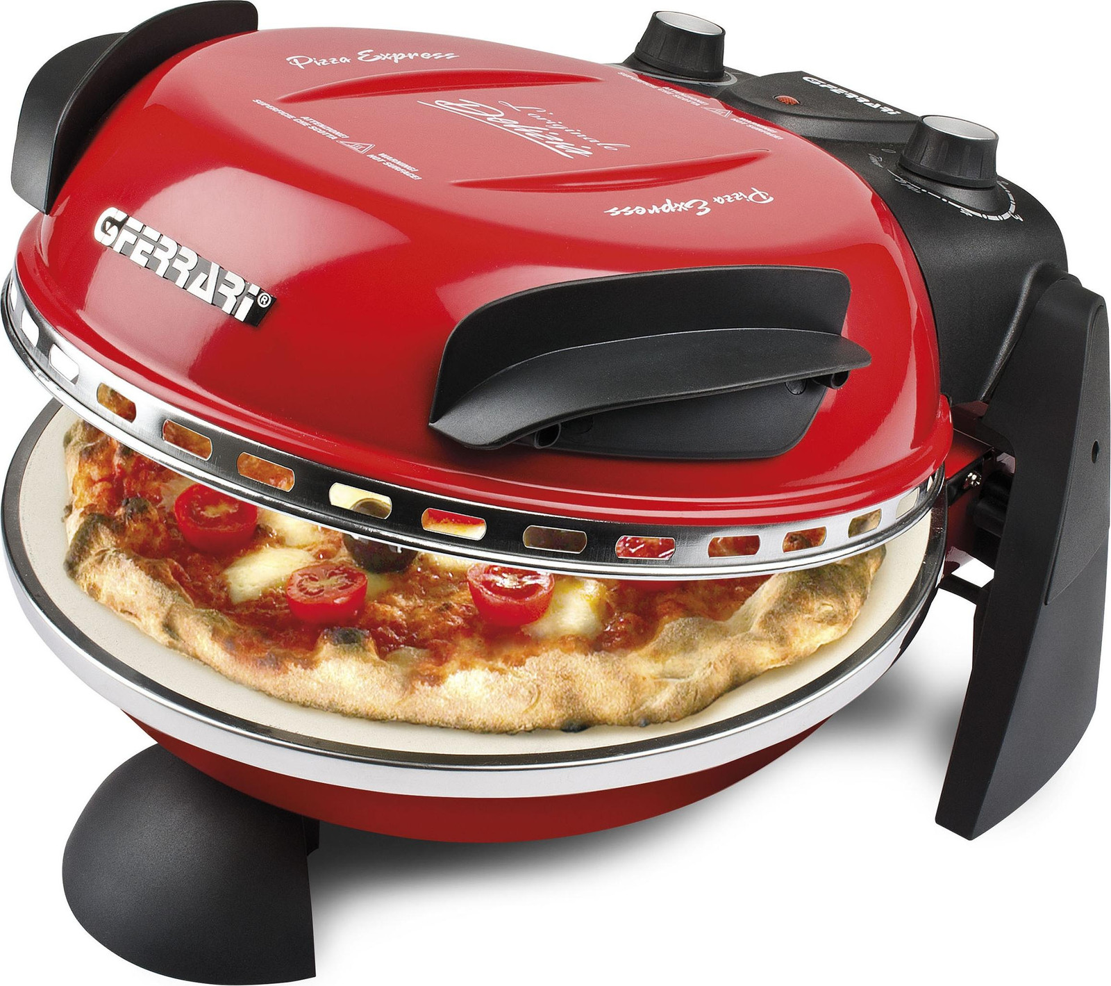 G3 Ferrari Pizza Express Delizia Elektrische Steenoven, Rood, 4,5 kg