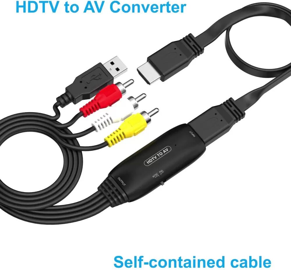 INF Adaptateur de câble convertisseur HDMI vers AV - Connectez vos appareils facilement