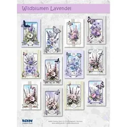 REDDY Grußkarten-Set Wildblumen Lavendel 29tlg.
