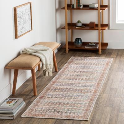 Livabliss Saffron Traditional Paisley Machine Washable Area Rug