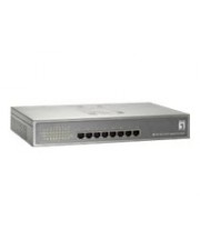 LevelOne Switch nicht verwaltet 8 x 10/100/1000 PoE+ Desktop an Rack montierbar (GEP-0822)