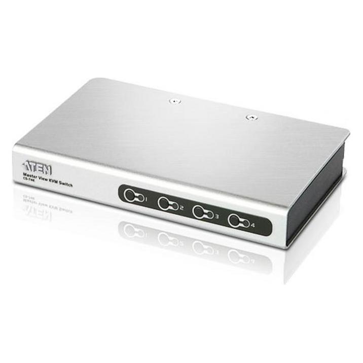 Aten CS74E: PS/2 VGA KVM Switch,4Port,Audio (CS74E)