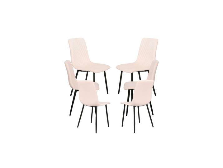 6er Set Guri Stühle - Beige