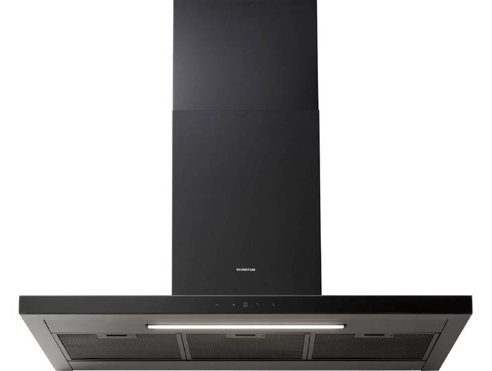 Inventum AKB9015ZWA - Wandschouw afzuigkap - 90 cm - 700 m3/h - 4 standen - Timer - BLDC motor - Energieklasse A++ - Zwart