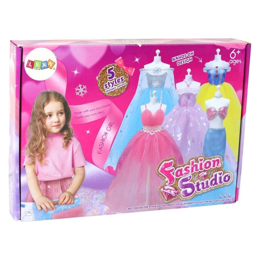 Lean Toys Lean Zestaw Artystyczny Kreatywny Do Tworzenia Kreacji Sukienek (41401025)