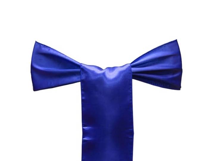 Stuhlschleifen für Hochzeiten 25PCS Satin Stuhl Schärpen Bögen 17x275cm Universal Stühle Bänder for Hochzeit Zeremonie Party Restaurant Event Dekorationen(Dark blue)