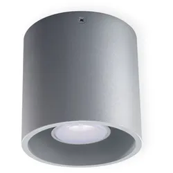 Kanlux moderne Deckenaufbauleuchte ALGO max. 40W grau rund