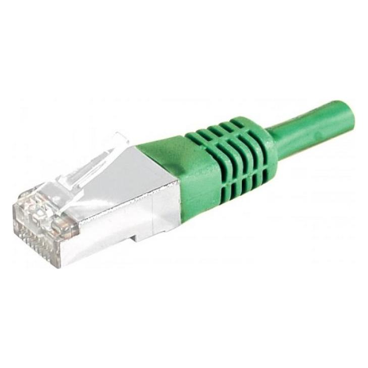 Exertis Connect Patchkabel S/FTP, PiMF, CAT.6, grün, 0,3 m Patchkabel mit besonders schmalem Knickschutz (S/FTP, CAT6, 0.30 m) (856821)