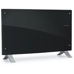 Klarstein Bornholm Curved Ambient Konvektions-Heizgerät 1000/2000 W Schwarz