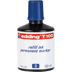 EDDING T100003 - Nachfülltinte, Permanentmarker, T 100, blau
