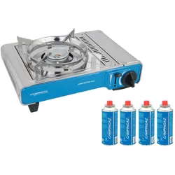 Campingaz Gaskocher Camp Bistro DLX 2,1 kW Piezozündung Campingkocher + 4x CP250...