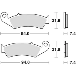 TRW Bremsbelag MCB 574