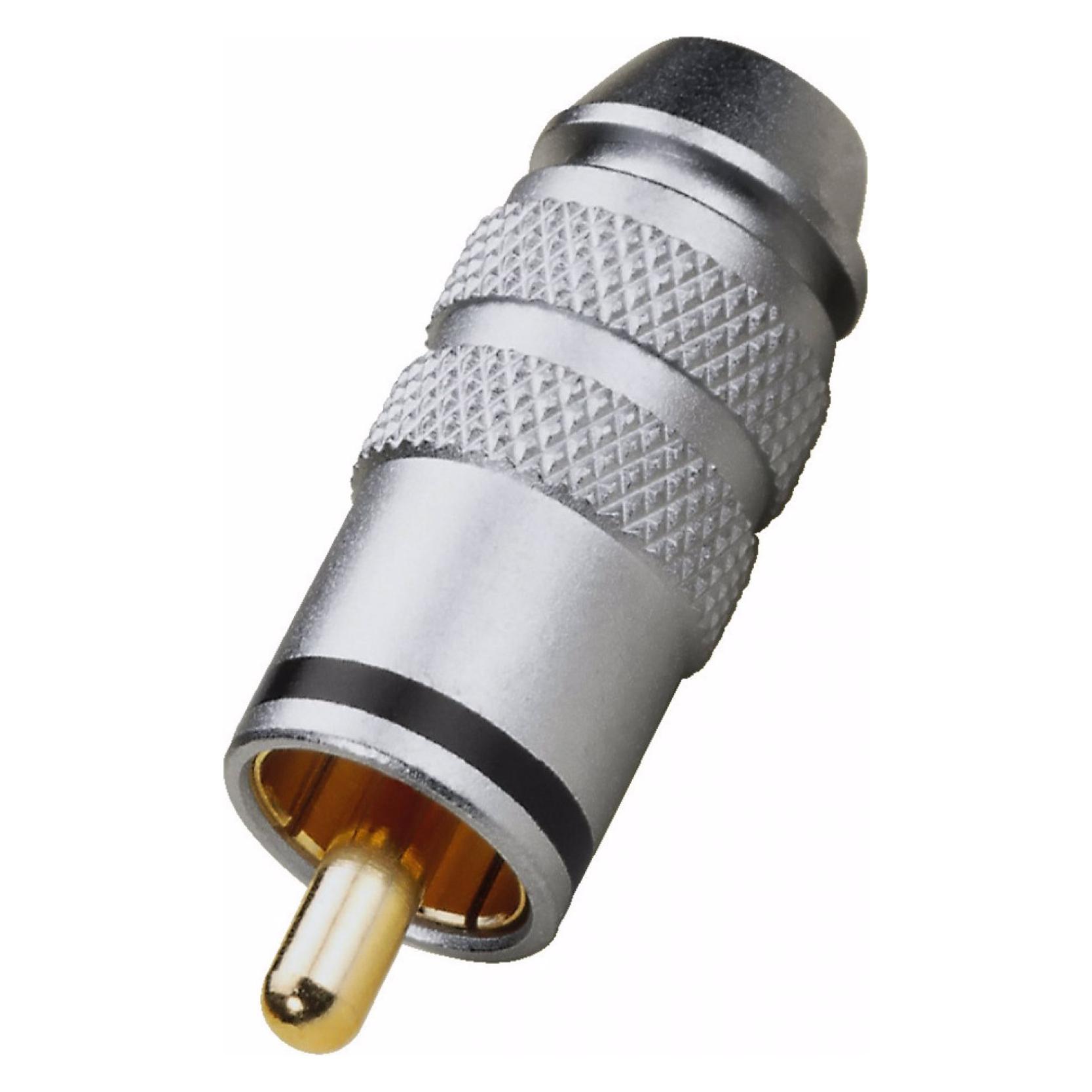 Monacor Cinch-Stecker (T-711G/SW)