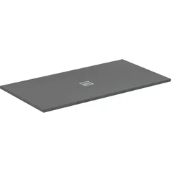 Ideal Standard Rechteck-Duschwanne Ultra Flat S + 1700x900mm Ablauf zentriert Grau, T5616FS T5616FS