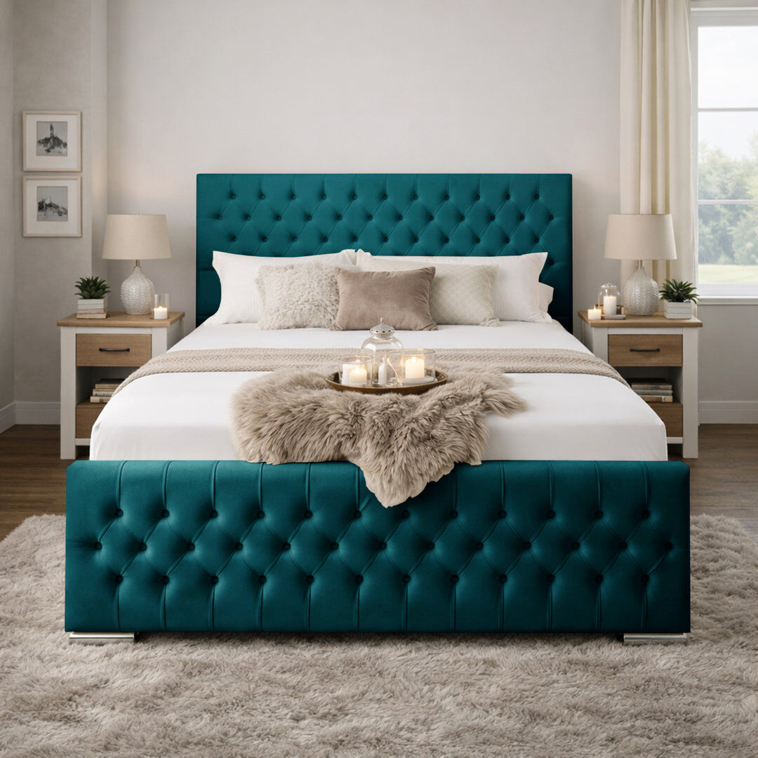 Canora Grey Kensington Upholstered Bed Frame Mallard Super King (6')