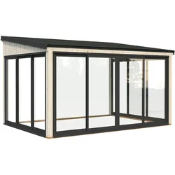 Palmako Glashaus Lumi 11,6 m2  (Wintergartenanbau) - Slide naturbelassen