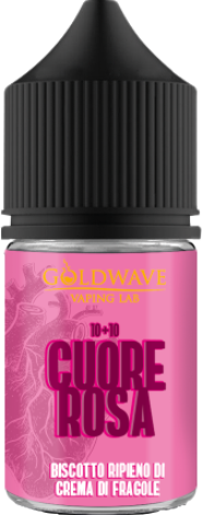 Goldwave Cuore Rosa Aroma Mini Shot 10ml Biscotto Crema Fragola