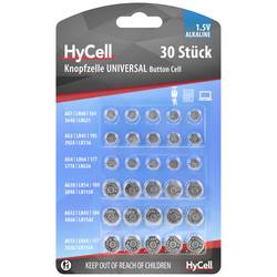HyCell Knopfzellen-Set je 5x AG 1, AG 3, AG 4, AG 10, AG 12, AG 13 5015473-510