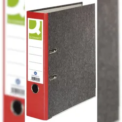 Q-Connect® KF18715 Wolkenmarmor-Ordner - A4, 80 mm, rot