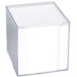 König & Ebhardt Zettelbox transparent, 9.5x9.5x9.5 cm