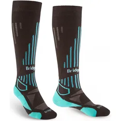 Bridgedale, Damen, Sportsocken, Ski Lighweight Merino Performance (M), Schwarz, Blau