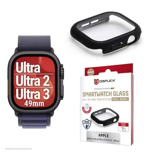DISPLEX Full Body Displayschutzglas Apple Watch Ultra 49 mm, Watch Ultra 2 49 mm, Watch Ultra 3 49mm 1 St. 02141