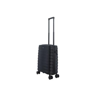 Koffer SAXOLINE "Flow", Gr. B/H/T: 40cm x 55cm x 22cm, schwarz, unifarben, Koffer, aus robustem ABS/PC-Material