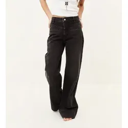 BA&SH für Damen. 1H26BRAN Schwarze Ranja-Jeans (38), Lässig, Denim