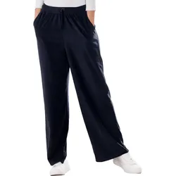 ELLENOR Damen Freizeithose in Ripp-Optik